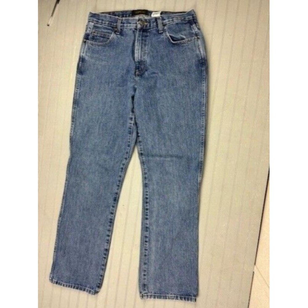 Redhead Size 32x34 Mens Jeans Relaxed Straight Med Wash Cotton (Actual Inseam 33